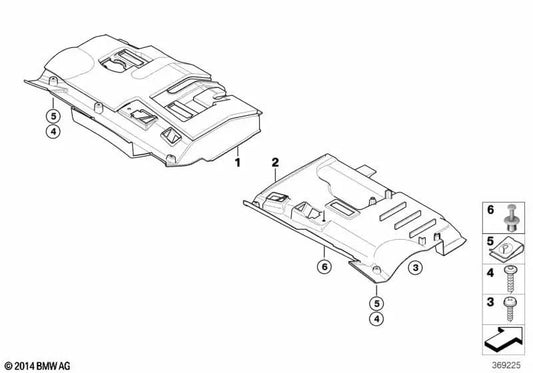 Lower case for BMW Z4 E85, E86 (OEM 51457025640). Genuine BMW
