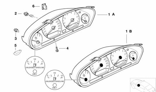 Étiquette adhésive "Suivant" OEM 71212122085 pour BMW E36, E34. BMW d'origine.