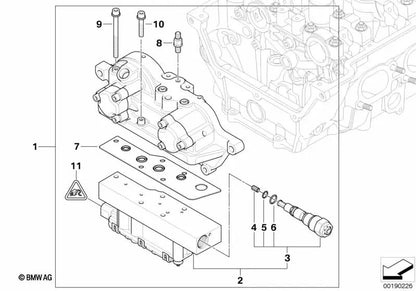 Magnetventtil pour BMW Series 3 E46, Z4 E85, E86 (OEM 11367839180). BMW d'origine