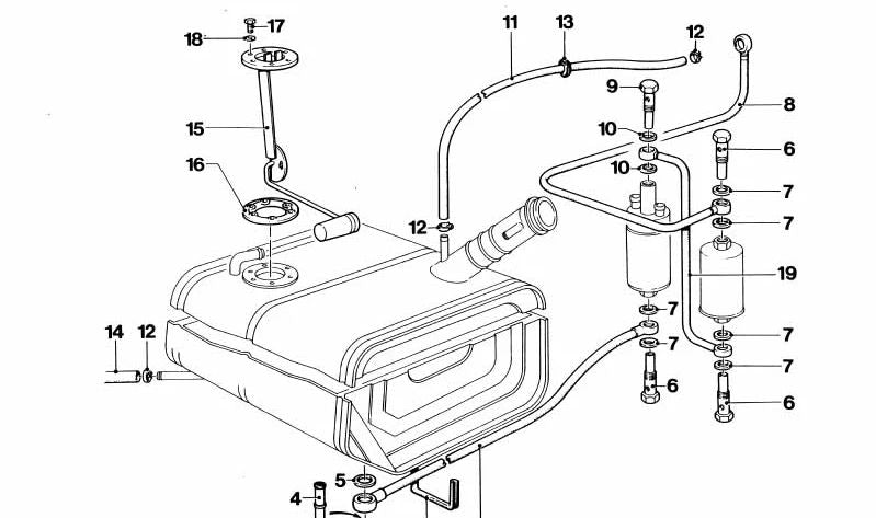 Hollow screw OEM fuel system 16112160297 for BMW E28, E30, E34, E36, E39, E46, E53, E60, E63, E64, E65, E66, E70, E83, E85, E86, E87, E90, E91, E92, E93, E93, f01, f02, f10, F11, F12, F13, F15, F16, F20, F22, F25, F30, F31, F32, F34, F35, F3