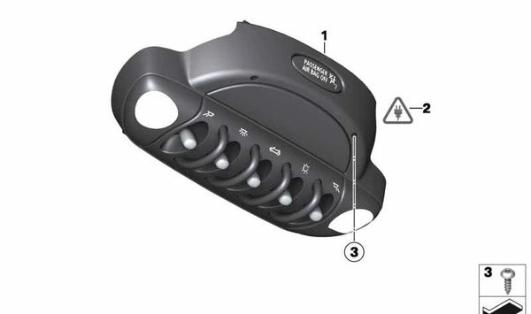 Unidad de mando techo OEM 61312758950 para MINI Cooper R56, Coupé R58, Roadster R59. Original MINI.