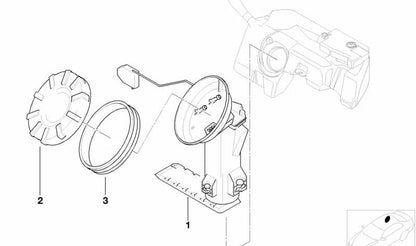 Bomba de combustible OEM 16142229672 para BMW E46,E83,E85,E86,E87,E90,E91,E92,E93. Compatible con varios modelos gasolina. Recambio original BMW.