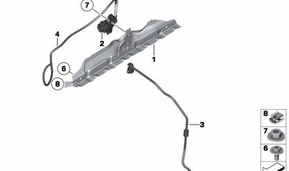 Válvula de control de presión OEM 11747649407 para BMW (Modelos compatibles: E82, E88, F20, F21, F22, E90, E91, E92, E93, F30, F07, F10, F11, F06, F12, F13, F01, F02, E84, F25, F26, E70, E71). Original BMW.