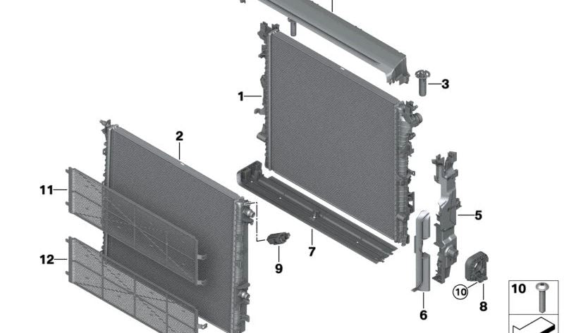 Upper Cover OEM 17117925831 für BMW 5 -Serie {G60, G61, G68} und 7er {G70}. Original BMW.