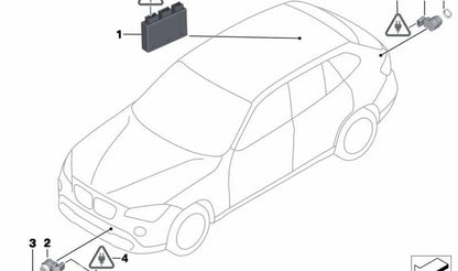 PDC PARKING SENSOR Mineral Weiß OEM 66208050152 for BMW E81, E82, E87, E88, E90, E91, E92, E93, E84, E89. Original BMW.