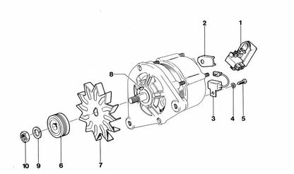 Tuerca hexagonal OEM 07119901309 para BMW E21, E30, E36, E12, E28, E34, E39, E24, E23, Z3, MINI R50. Original BMW.
