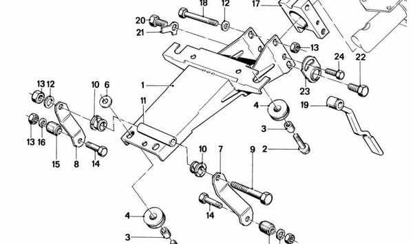 Palanca de cambio OEM 32311152992 para BMW E12, E28, E24, E23. Original BMW.