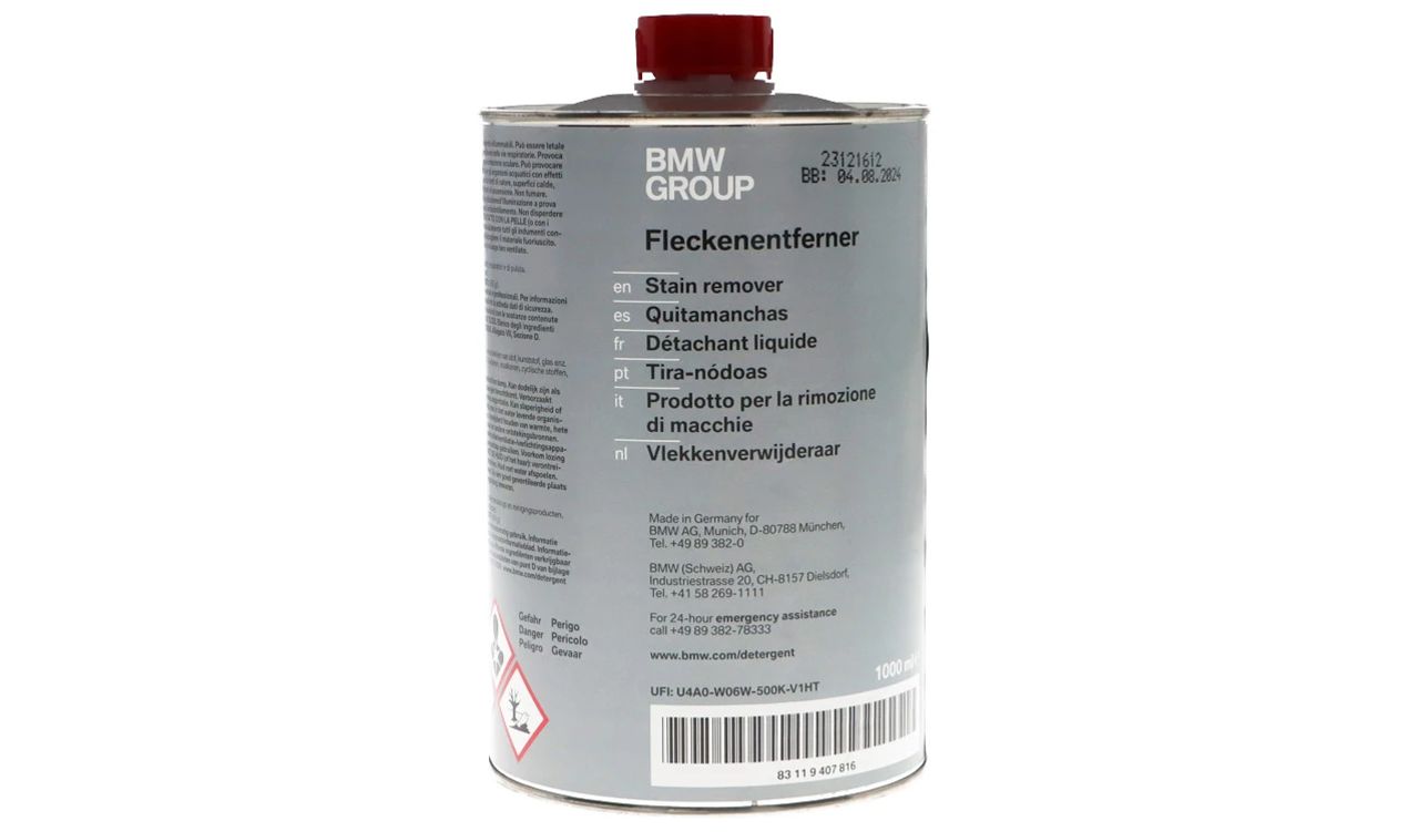 Quitamanchas para varios modelos BMW (OEM 83119407816). Original BMW.