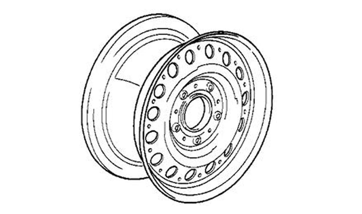 Llantas de acero Classic-Styling 1 para BMW Serie 5 E28, E34, Serie 6 E24, Serie 7 E32 (OEM 36111129381). Original BMW