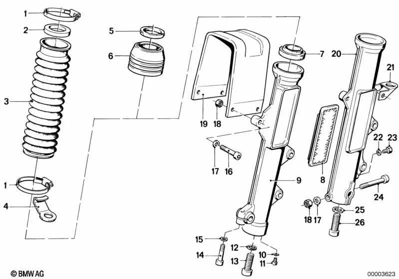 Fuelle para BMW F07, F10, F11, F06, F12, F13, F01N, F02N (OEM 31421241666). Original BMW