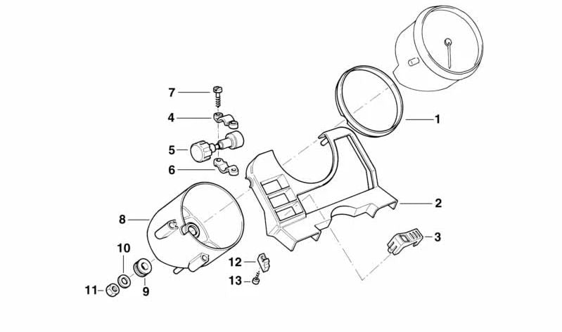 Zylindrische Schraube M5x45-8.8 OEM 12312322417 für BMW R50/5 Motorcycles, R 100, R 80 GS ... und mehr. Originaler BMW Motorrad.