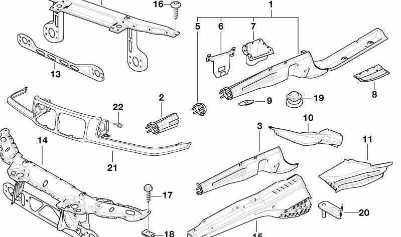 Vollständige rechte Motorunterstützung OEM 41118398612 für BMW Z3 {E36: Z3 1.8, Z3 1.9, Z3 2.0} kompatibel mit manuellen und automatischen Modellen. Original BMW.