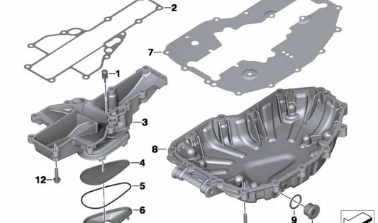 Tamiz de aceite OEM 11417690445 para motos BMW F700GS, F800GT, F650GS, F800GS... y más. Original BMW Motorrad.