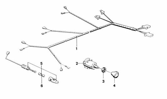 OEM -Batteriekabel 65111364049 für BMW E21 {315,316,316i, 318,318i}. Original BMW Stück.