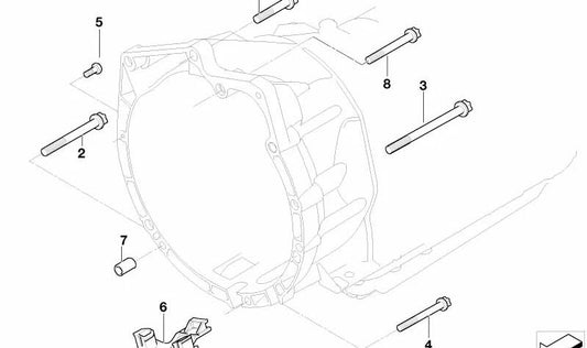 Copertura di chiusura OEM 24147552103 per BMW E90, E91, E60, E61. BMW originale.