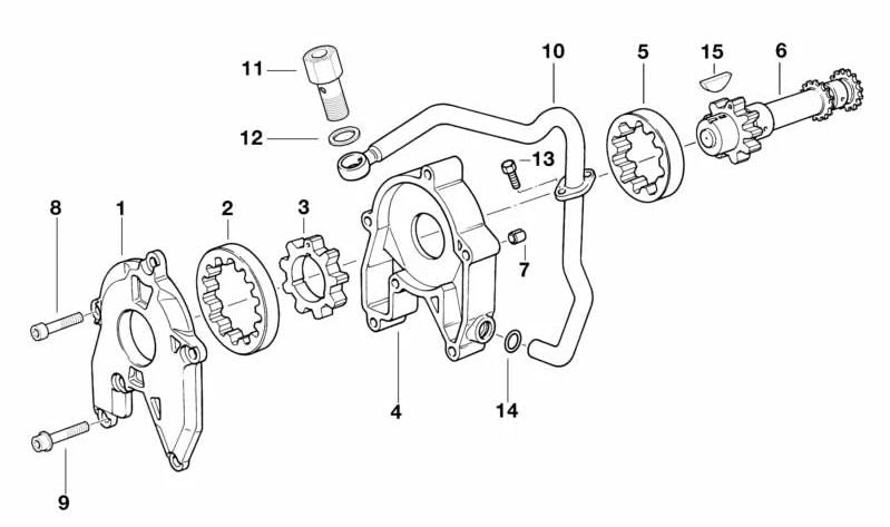 Conducto de aceite de refrigeración OEM 11511342710 para motos BMW R1100GS, R1150GS, R1100RT, R850R, R1200C... y más. Original BMW Motorrad.
