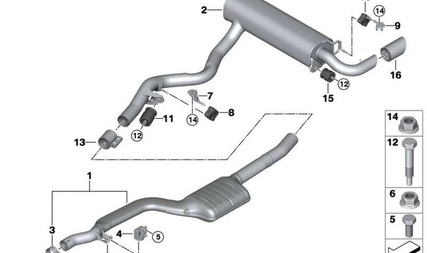 Soporte de transmisión OEM 18208479499 para BMW G20, G20N, G21, G21N, G28, G28N, G22, G22N, G23, G23N, G26, G26N, G42. Original BMW.