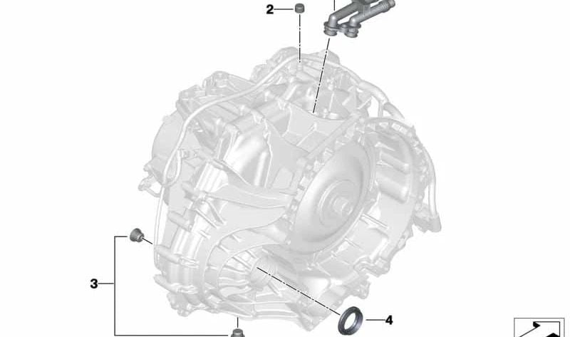 Juego de tornillos de cierre OEM 28008486555 para BMW F40, F44, F45, F46, F48, F49, F39 y MINI F54, F55, F56, F57, F60 (incl. versiones N). Original BMW y MINI.