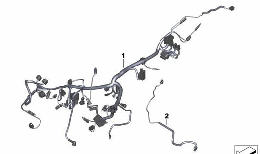 Mazo de cables principal OEM 61119457284 para motos BMW Motorrad G 310 R (K03) 2020-2026. Original BMW Motorrad.
