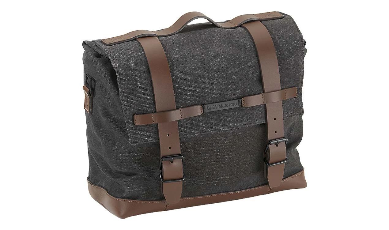 Bolsa lateral izquierda edición cuero OEM 77402451059 para BMW Motorrad R nineT (RK21, RK22, RK23, RK32, RK33). Compatible con modelos Pure, Scrambler, Urban G/S, Racer. Original BMW Motorrad.