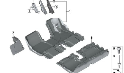 Tornillo de cabeza cilíndrica para BMW F01, F02, F04, I01 y Mini R50, R52, R53, R55, R56, R57 (OEM 07146959889). Original BMW