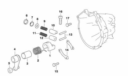 INTERIOR CHANGE LEVER OEM 23311222795 FOR BMW E34, E36, E39, E46, Z3, E85. Original BMW.
