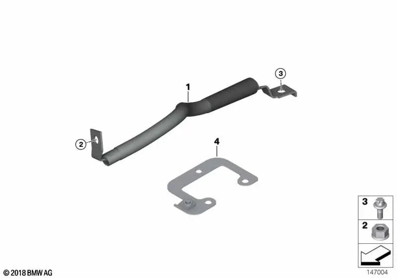Fita anti -Red para BMW Series 1 E81, E82, E87N, E88, Série 3 E90, E90N, E91, E91N, E92, E92N, E93, E93N, X1 E84, Z4 E85, E86, E89 (OEM 12427552222222222222222222, e86, e86. BMW original.