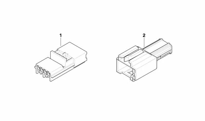 Plug box for BMW 3 Series E46, 5 Series E39, E60 (OEM 61138377143). Original BMW