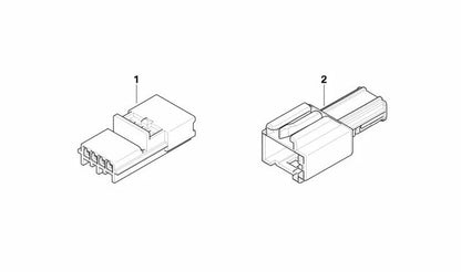 Plug box for BMW 3 Series E46, 5 Series E39, E60 (OEM 61138377143). Original BMW
