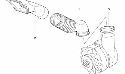 Funda de goma OEM 12311735915 para BMW E36. Original BMW.