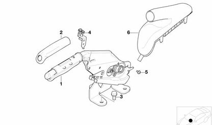 Handbrake Lever Clip for BMW E52 Z8 (OEM 34411166001). Original BMW