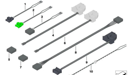 Cable de repuesto sistema airbag OEM 61126996645 para BMW Serie 2 G42, Serie 3 G20, Serie 4 G22, Serie 5 G30, Serie 7 G11, i3 I01, X3 G01, X5 G05... y más. Original BMW.