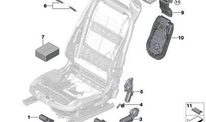 Trim cover OEM 52107340270 for BMW F33, F83. Genuine BMW.