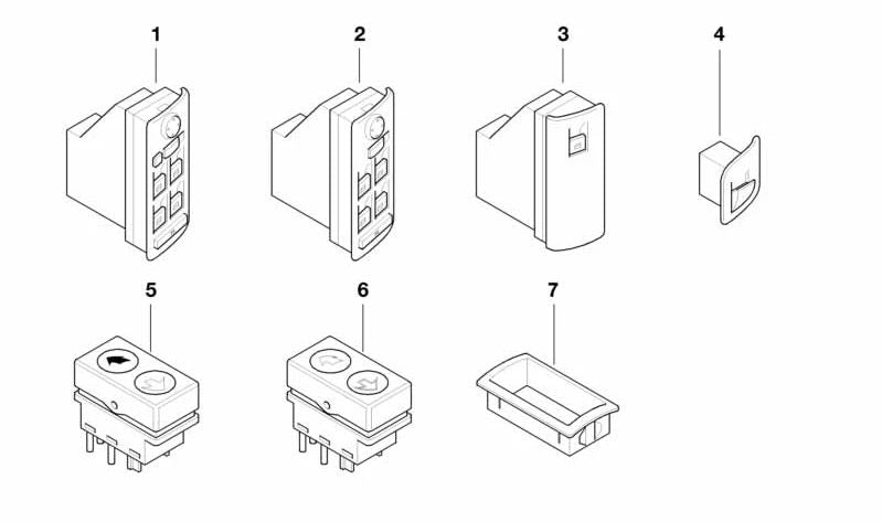 Modulo di controllo della porta del conducente OEM 61316962506 per BMW E53. BMW originale.