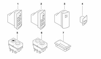 Modulo di controllo della porta del conducente OEM 61316962506 per BMW E53. BMW originale.