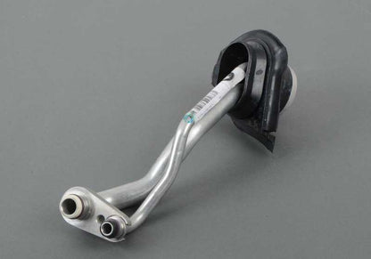 Tubo doble para aire acondicionado OEM 64536908907 para BMW E46 {316i, 316Ci} con motores M43 y N40. Compatible con modelos manuales y automáticos. Original BMW.