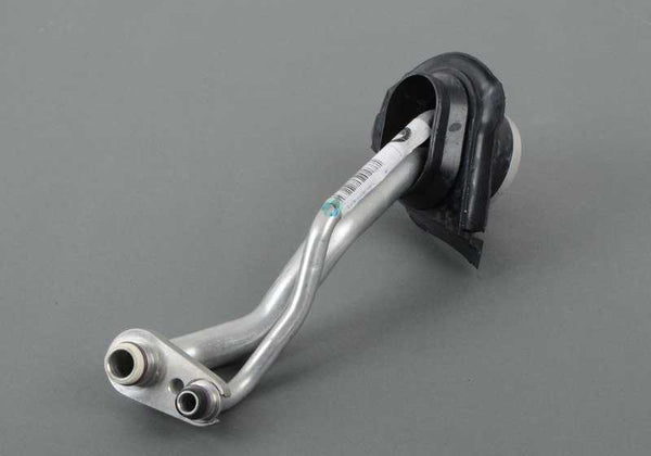 Tubo doble para aire acondicionado OEM 64536908907 para BMW E46 {316i, 316Ci} con motores M43 y N40. Compatible con modelos manuales y automáticos. Original BMW.