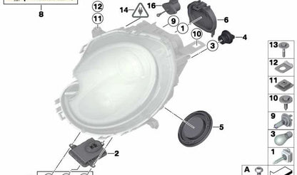 Muelle opresor OEM 63122752225 para MINI R56, R56 LCI, Clubman R55, Cabrio R57, Coupé R58, Roadster R59, Countryman R60, Paceman R61. Original MINI.