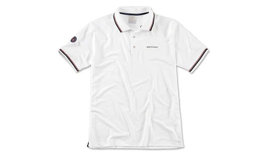 Polo Yachtsport blanco talla M para BMW, protección UV 40+, piqué funcional, colección 2019-2021. Válido para BMW. Original BMW.