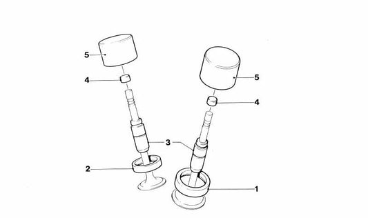 Empujador de válvula OEM 11321304272 para BMW E21, E23, E24, E28, E30, E32, E34, E9, E12, E3 con motores M30 y M20. Diámetro 35mm. Original BMW.