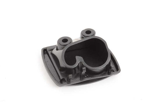 Tapa izquierda de enganche para red separadora OEM 51448037397 para BMW X5 E70, E70N, F15 y F85. Pieza original BMW. Color negro. Ideal para red separadora de maletero.