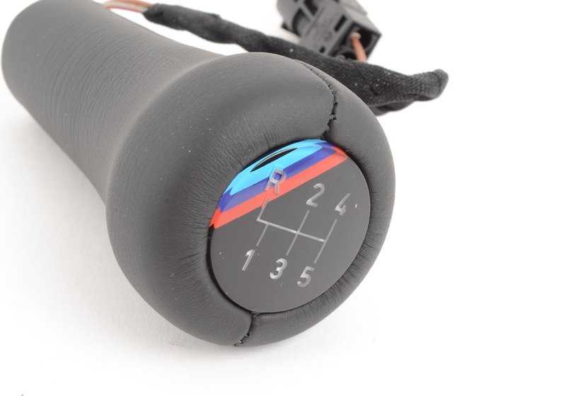 Leather change knob with lighting OEM 25112230899 for BMW E30. Original BMW.