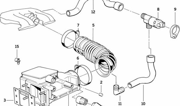Fuelle guardapolvo OEM 13711727635 para BMW E36. Original BMW.