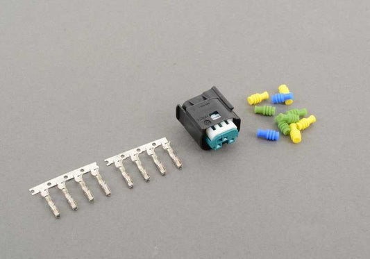 Conector eléctrico 3 pines OEM 61138365348 para BMW E81 116d, 116i {todos los modelos compatibles}. Original BMW.