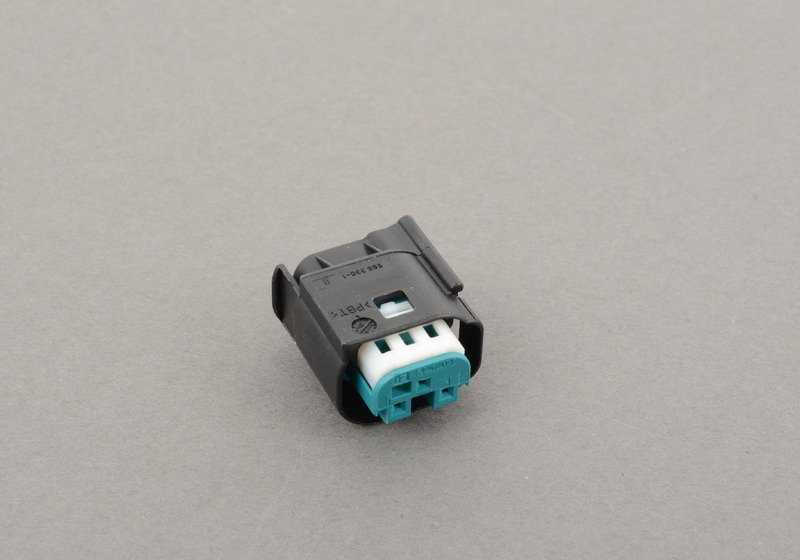 Conector eléctrico 3 pines OEM 61138365348 para BMW E81 116d, 116i {todos los modelos compatibles}. Original BMW.
