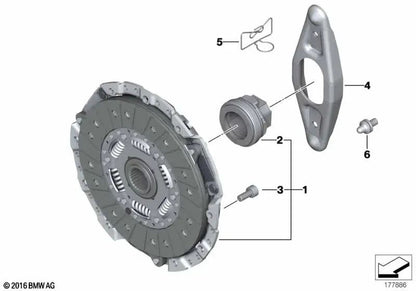 Juego de Piezas de Embrague para BMW E90, E92, E93 (OEM 21212284034). Original BMW