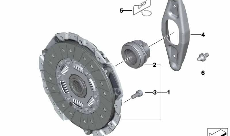 Clutch bearing OEM 21517548396 for BMW E90, E92, E93, E60, E63, E64. Original BMW.