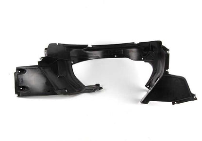Protector interior de paso de rueda delantero derecho OEM 51712268662 para BMW E36 y Z3. Original BMW.