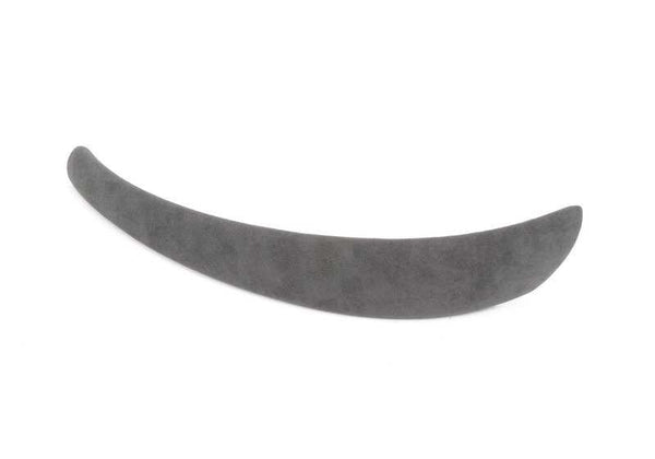 Embellecedor de tirador interior puerta derecha en Alcantara OEM 51418051246 para BMW E82. Original BMW.