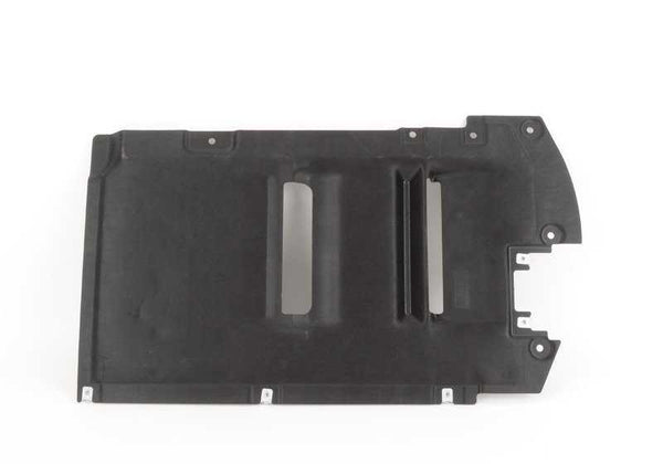 Protector cubre bajos central OEM 51757213668 para BMW F25, F26. Original BMW.